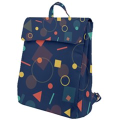 Background Geometric Flap Top Backpack by HermanTelo