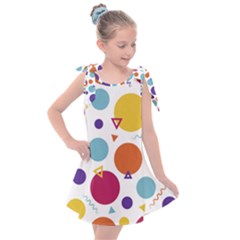 Background Polka Dot Kids  Tie Up Tunic Dress