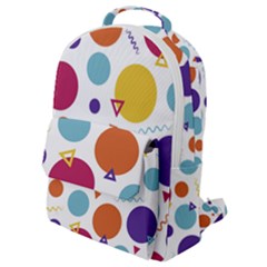 Background Polka Dot Flap Pocket Backpack (small)