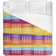 Background Line Rainbow Duvet Cover (king Size)