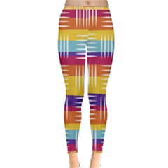 Background Line Rainbow Inside Out Leggings