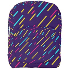 Background Lines Forms Full Print Backpack