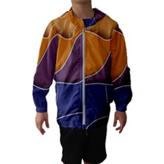 Autumn Waves Kids  Hooded Windbreaker