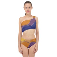 Autumn Waves Spliced Up Two Piece Swimsuit by HermanTelo