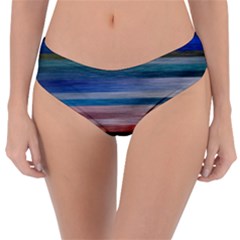 Background Horizontal Lines Reversible Classic Bikini Bottoms