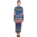 Background Horizontal Lines Turtleneck Maxi Dress View1