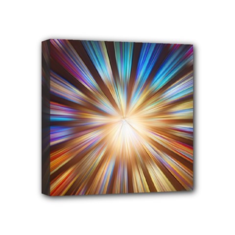 Background Spiral Abstract Mini Canvas 4  x 4  (Stretched)