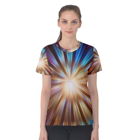 Background Spiral Abstract Women s Cotton Tee by HermanTelo