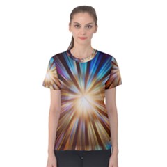 Background Spiral Abstract Women s Cotton Tee