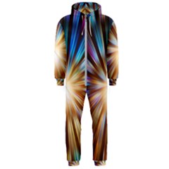 Background Spiral Abstract Hooded Jumpsuit (Men) 