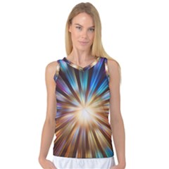 Background Spiral Abstract Women s Basketball Tank Top