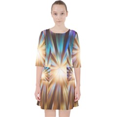 Background Spiral Abstract Pocket Dress