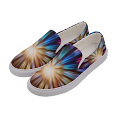 Background Spiral Abstract Women s Canvas Slip Ons