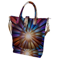 Background Spiral Abstract Buckle Top Tote Bag