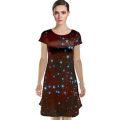 Background Star Christmas Cap Sleeve Nightdress by HermanTelo