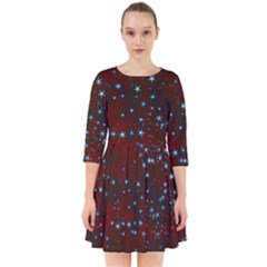 Background Star Christmas Smock Dress by HermanTelo