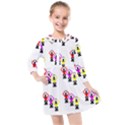 Ballet Plie Dance Ballerina Kids  Quarter Sleeve Shirt Dress View1