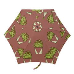 Cactus Pattern Background Texture Mini Folding Umbrellas by HermanTelo