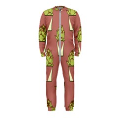 Cactus Pattern Background Texture Onepiece Jumpsuit (kids) by HermanTelo