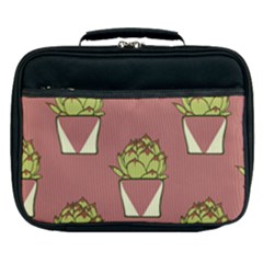 Cactus Pattern Background Texture Lunch Bag by HermanTelo