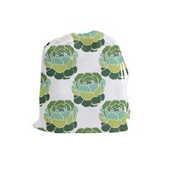 Cactus Pattern Drawstring Pouch (large)