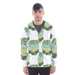 Cactus Pattern Men s Hooded Windbreaker