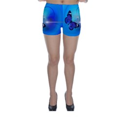 Butterfly Animal Insect Skinny Shorts