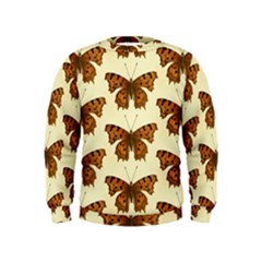 Butterflies Insects Pattern Kids  Sweatshirt by HermanTelo