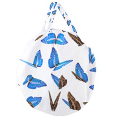 Butterfly Unique Background Giant Round Zipper Tote
