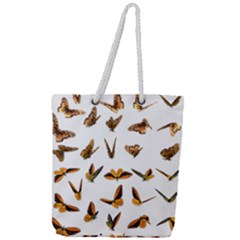 Butterflies Insect Swarm Full Print Rope Handle Tote (large) by HermanTelo