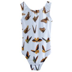 Butterflies Insect Swarm Kids  Cut-out Back One Piece Swimsuit by HermanTelo