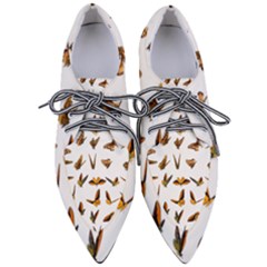 Butterflies Insect Swarm Pointed Oxford Shoes