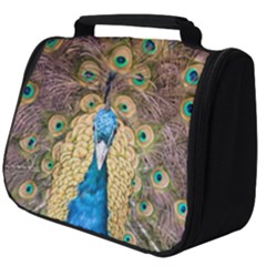 Bird Peacock Feather Full Print Travel Pouch (big)