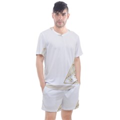 Christmas Tree Star Men s Mesh Tee And Shorts Set