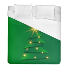 Christmas Tree Green Duvet Cover (full/ Double Size) by HermanTelo