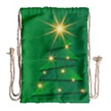 Christmas Tree Green Drawstring Bag (Large) View1