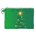 Christmas Tree Green Canvas Cosmetic Bag (XL) View1