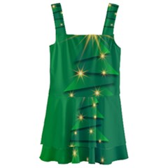 Christmas Tree Green Kids  Layered Skirt Swimsuit by HermanTelo