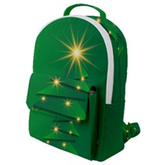 Christmas Tree Green Flap Pocket Backpack (small) by HermanTelo