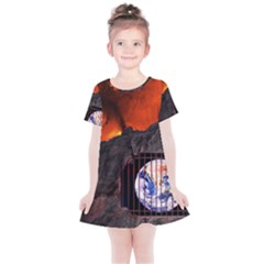 Earth Day Kids  Simple Cotton Dress