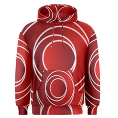 Circles Red Men s Pullover Hoodie