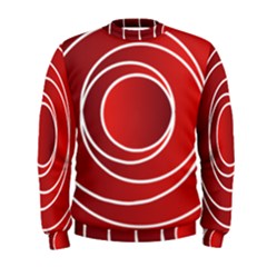 Circles Red Men s Sweatshirt by HermanTelo