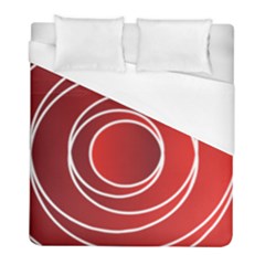 Circles Red Duvet Cover (full/ Double Size)