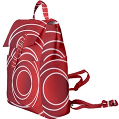 Circles Red Buckle Everyday Backpack