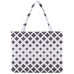 Concentric Plaid Mini Tote Bag