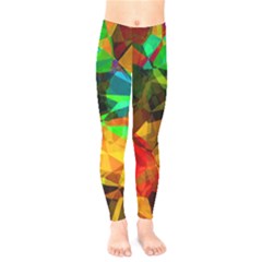 Color Abstract Polygon Kids  Legging by HermanTelo