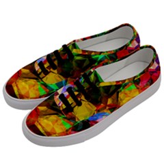 Color Abstract Polygon Men s Classic Low Top Sneakers