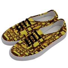 Cubes Grid Geometric 3d Square Men s Classic Low Top Sneakers by HermanTelo