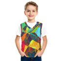 Color Abstract Polygon Background Kids  SportsWear View1