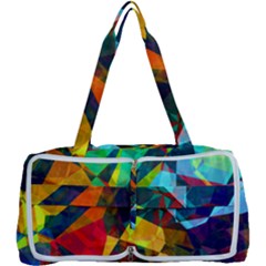 Color Abstract Polygon Background Multi Function Bag